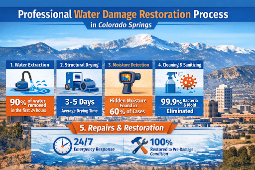 Restoration Professional Assessing Water Damage